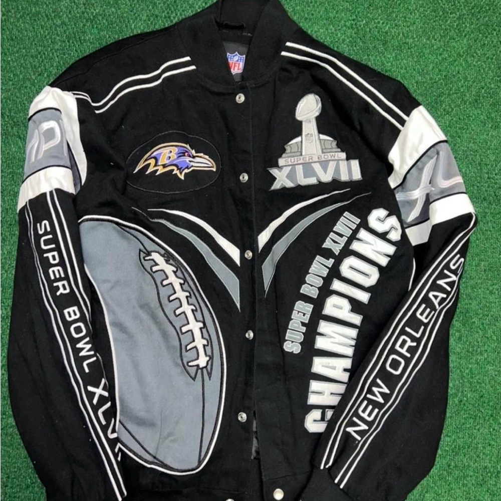 NFL Super Bowl XLVII Champions Black Jacket